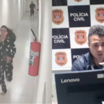 Preso por tentar estuprar uma nutricionista dentro do apartamento dela, Wellington de Oliveira Santos pediu ao juiz para não permanecer na prisão durante audiência de custódia Foto: Reprodução